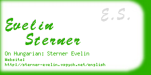 evelin sterner business card